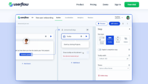 Userflow No Code Onboarding Tool