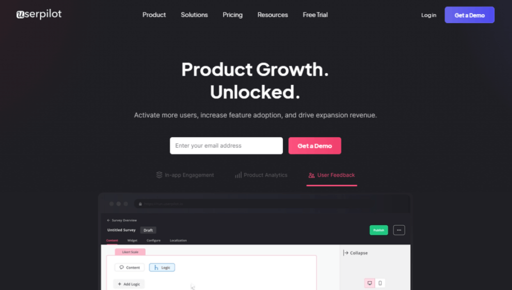 Userpilot No Code Onboarding Tool