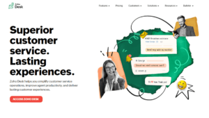 Zoho Desk no code base builder