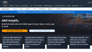 AWS Amplify no code backend