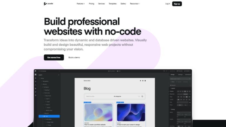 Ycode No Code Website Builder