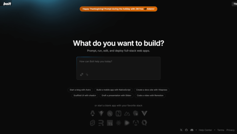 bolt.new Only NoCode