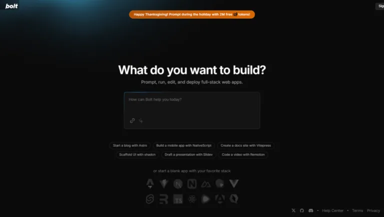 bolt.new Only NoCode